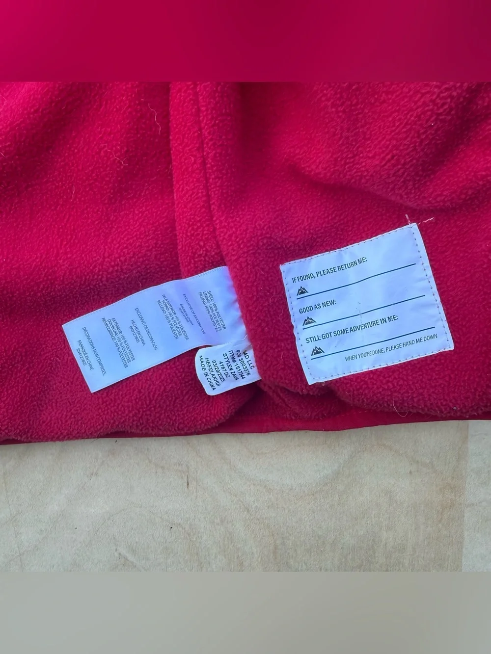 Snozu Toddler Boys Hooded Puffer Jacket Gray Red Fleece Lined Winter Coat 3T